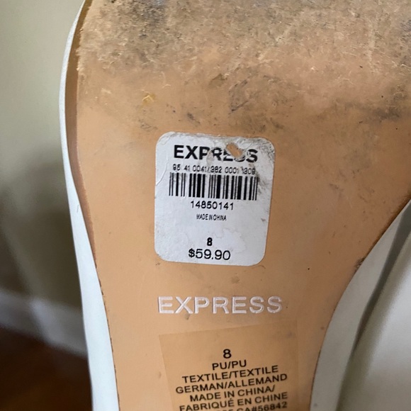 Express White Mules - Picture 3 of 3